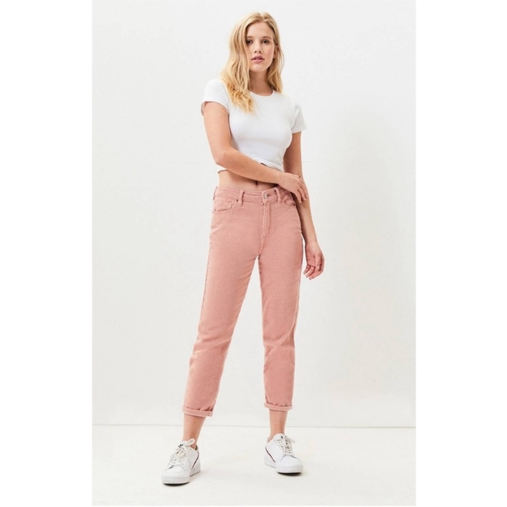 PacSun Pink Corduroy Mom Jeans